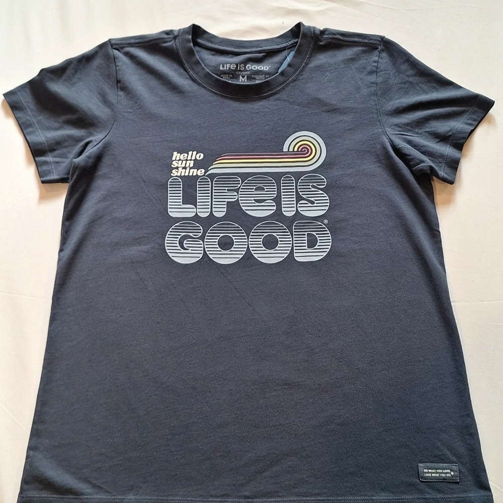 Life Is Good Crusher Hello Sunshine T Shirt